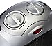 AmazonBasics 1500 Watt Ceramic Space Heater with Adjustable Thermostat - Silver