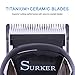 SURKER Cordless Hair Clippers Man’s Grooming Kit Haircut Kit For Men Beard Trimmer Shaver Rechargeable With LCD Display Black Heavy