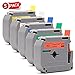 MARKLIFE Equivalent P-Touch M Series Label Tape M231 M431 M531 M631 M731 Compatible with Brother Printer P-Touch Label Maker PT-65 PT-70BM PT-85 PT-M95 PT-90 and More, 0.47 Inch W X26.2ft L, 5 Packs
