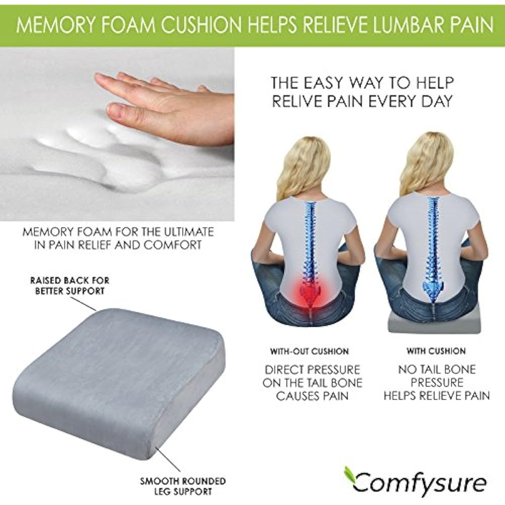 ComfySure Extra Large Firm Seat Cushion Pad For Bariatric Overweight