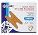 Flex Fabric Knuckle Bandages - Flexible Fabric Adhesive for Finger Care & Wound Protection - 100 Count Box