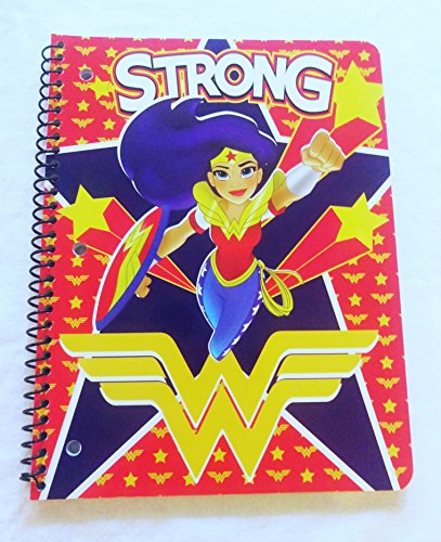 DC SuperHero Girls Wide Ruled Spiral Notebook (Wonder Woman)