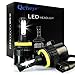 LED Headlight Bulbs All-in-One Conversion Kit - H11 (H8, H9) 2Pcs 72W 8000Lm 6500K Cool White with COB Chips Super Bright - 2 Year Warranty (H11(H8,H9))