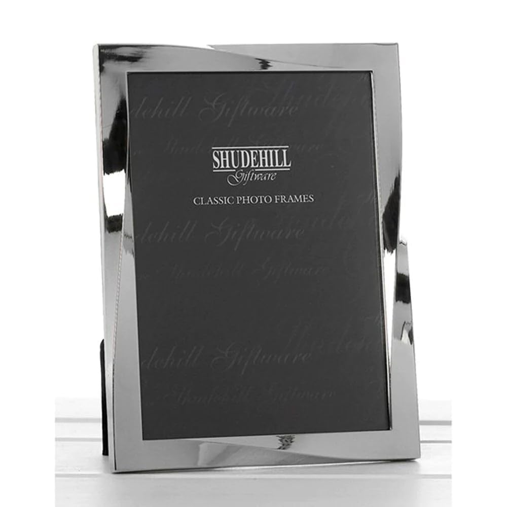 Polished Silver Twist Photo Frame 4x6