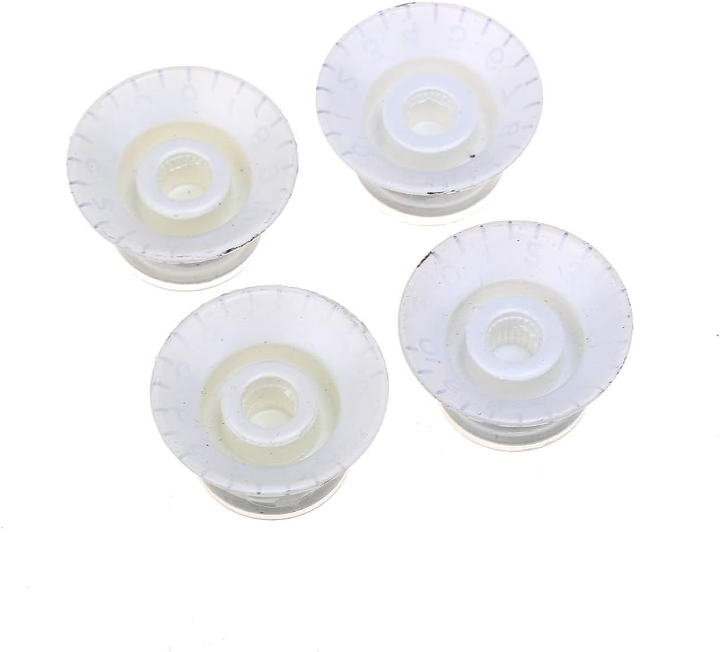 Musiclily Pro Imperial Inch Size Guitar Top Hat Bell 2 Volume 2 Tone Reflector Knobs Set Compatible with USA Made Les Paul SG Style - Image 5