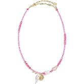 Elizabeth Cole Women's Moana Necklace, Pink, One Size