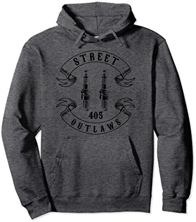 Unisex 405 Street Outlaws Hoodie (Black Edition) XL: Dark Heather