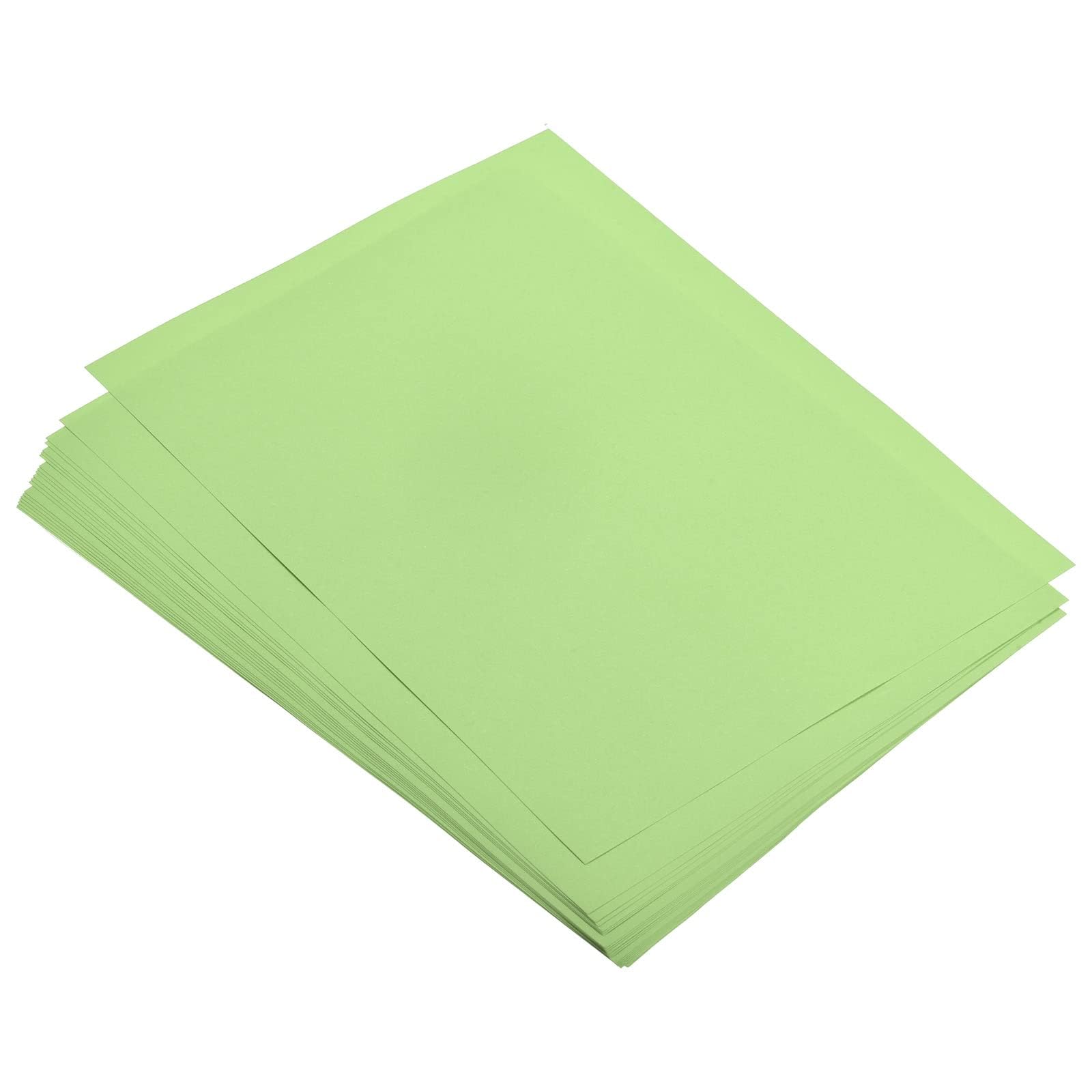 TOP-VIGOR 100 Sheets Coloured Origami Paper, A4 Double Sided, Handmade Craft Paper, for DIY, Art Crafts, Drawing Cutting, Copy, Light Green