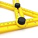 Bonus With Steel Measuring Tape - ZlickTool Angle Ruler & Finder - Quickly & Accurately Locates & Measures Angles - Angleizer Template Tool for Designers, Architects, Woodworkers & Carpenters