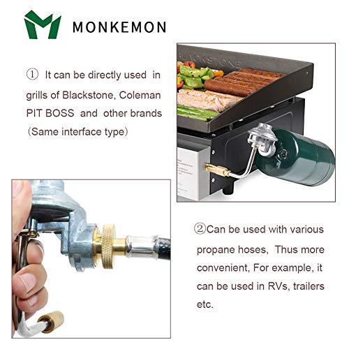 MONKEMON Griddles Regulator, Gas Grill Regulator Fit for Blackstone 17