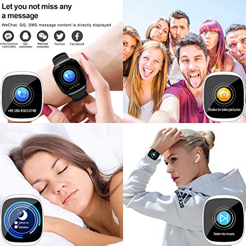Fitness Tracker Watch, Heart Rate Blood Pressure Oxygen Monitor Watch, Waterproof Health Exercise Activity Tracker with Step Calorie Counter, Sports Business Watch Gifts for Women Men - Thumbnail 2