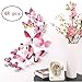 48 PCS Removable 3D Butterfly Wall Stickers Decals DIY Wall Art Decor Home Wall Decoration Sticker Mural for Kids Girls Children Bedroom Living Room Background Nursery (Pink)