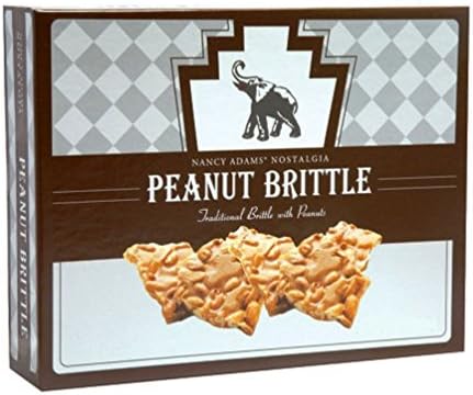 Nancy Adams Nostalgia Peanut Brittle Gift Box, 10 Ounces