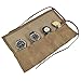 Hide & Drink, Waterproof Waxed Canvas Travel Watch Roll Organizer with 4 Slots, Easy Carry On Watchlover Storage, Handmade Travel Case, Fatigue