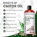 Castor Oil USDA Organic (16oz) Cold-Pressed 100% Pure Castor Oil, Hexane-Free For Hair Growth For Dry Skin, Hair Care & Eyelashes Natural Moisturizing & Healing Caster Oil by Shiny Leafthumb 2