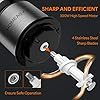 Mini Meat Grinder, Homeasy Mini Food Processor Food Grinder 600ml Stainless Steel Small Chopper for Salad, Sauces…
