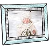 Turquoise Picture Frame 4x6 Family Photo Desk Table Top Winter Home Decor J Devlin Pic 419-46HV