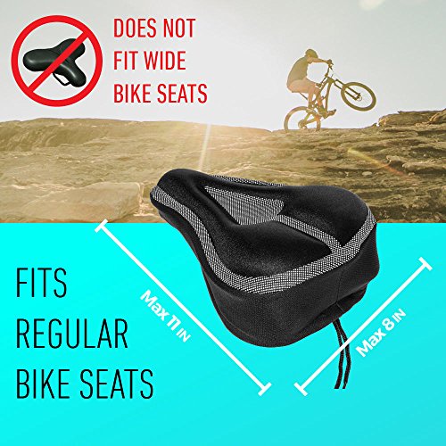 image for Roam Gel Bike Seat - Extra Soft Gel Bicycle Seat - Bike Saddle Cushion