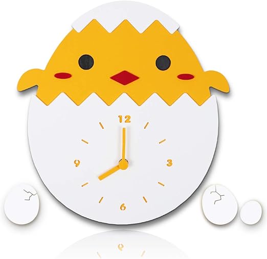 Amazon Com Clockwise Clocks Kids Wall Clock Silent Non Ticking