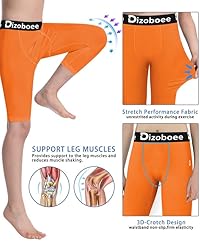 Dizoboee Youth Boys Compression Pants One Leg 3/4