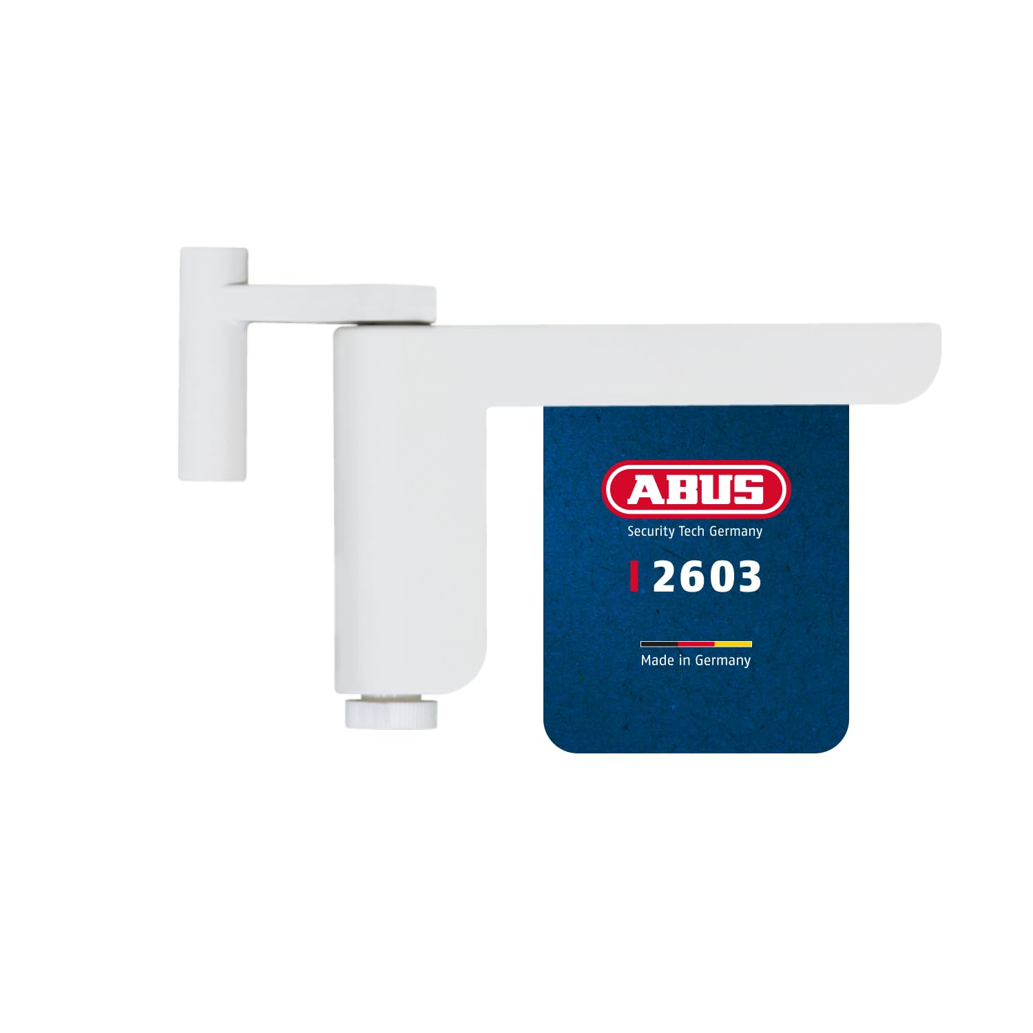 ABUS Door Closer 2603 - for Lightweight Interior Doors - Suitable for DIN Left and Right Closing Room Doors - Adjustable Closing Speed in Three Stages - no Drilling, no Screws - White