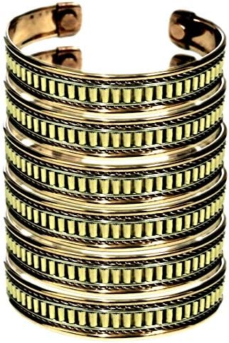 YADAV HANDICRAFTS Copper Magnetic Bracelet Flexible kada Energy Jewelry Elegant Copper Magnetic Therapy Bracelet