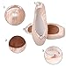 KUKOME Professional Ballet Pointe Shoes Stain Dance Shoes with Silicone Toe Pads and Sewn