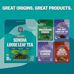 FGO Organic Sencha Loose Leaf Tea, Resealable