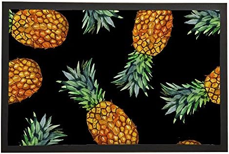 Asawood Doormat Pineapple Anti-Slip Rubber Backed Indoor Entry Doormat 20" x 32" inches