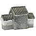 SODIAL(R)Miniature Villa House Dollhouse Potted Flower Plant Craft DIY Ornament Bonsai Decor Chinese Ancient City Gate Gray