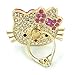 Universal 360° Rotating Finger Ring Stand Holder Kick Stand for Mobile Phone Anti Drop Table Mount (Hello Kitty)