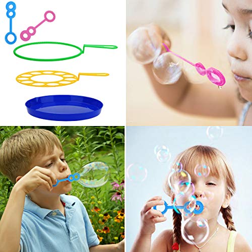 B bangcool Bubble Wands Set - Big Bubbles Wand Funny Bubbles Maker, Nice for Outdoor Playtime & Birthday Party & Games, Suitable for All Age People (15 PCS)