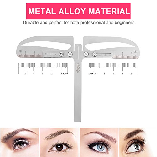 ELEVEN EVER Eyebrow Stencil Ruler kit -Includes 4 Group Eyebrow stencils and an Eyebrow Pencil Permanent Makeup Tools - Thumbnail 3
