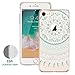 ESR Slim Fit Floral Totem Case for iPhone 8[Anti Scratch PC Back with Soft Bumper][Supports Wireless Charging] Protective Case for iPhone 8(Mint Mandala)