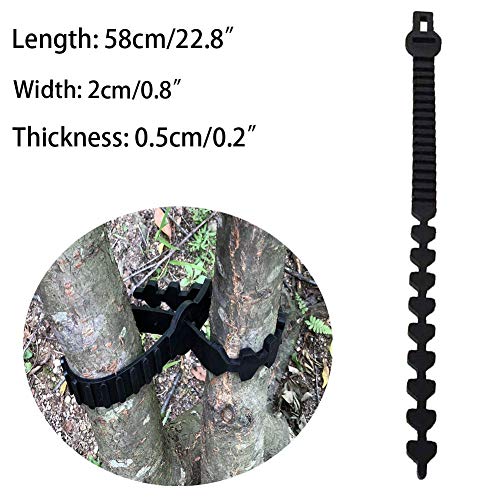 4Pcs Adjustable Tree Ties Strap Heavy Dust Soft Rubber Shrub Plant