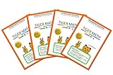 Tiger Math Level B set for Grade 1 (Self-guided Math Tutoring Series - Elementary Math Workbook)