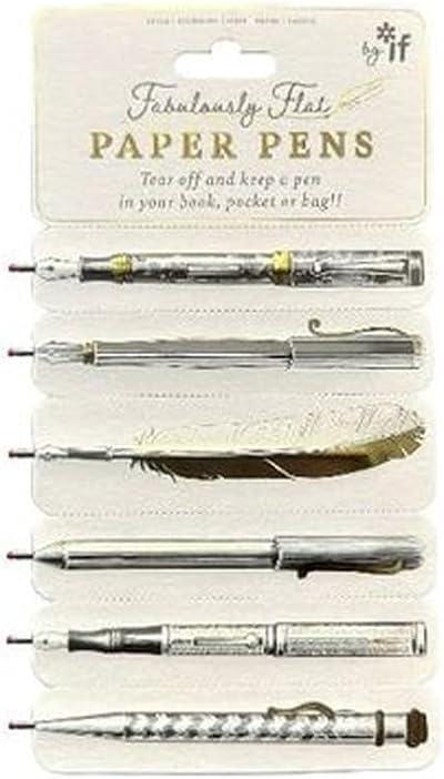 IF Fabulously Flat Paper Pens Brand IF Six Card Designs Double Sided Gold Foil
