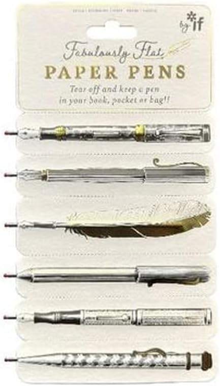IF Fabulously Flat Paper Pens Brand IF Six Card Designs Double Sided Gold Foil
