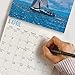2020 Sailing Wall Calendar by Bright Day, 16 Month 12 x 12 Inch, Boat Water Ocean Blue
