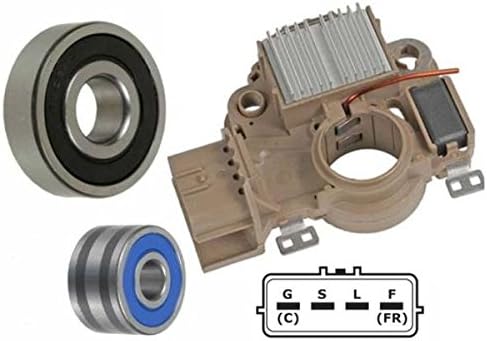 Amazon Com Alternator Rebuild Kit 2000 2005 Mitsubishi Eclipse 2 4l Voltage Regulator Brushes Bearing Kit Automotive