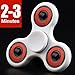 LYNEC Fidget Spinner - Hand Spinner EDC ADHD Focus,Ultra Durable Hight Speed Si3N4 Hybrid Ceramic Bearing,1-3 Mins Spins(White with Red)