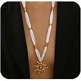 Scarf Necklace for Women, Leopard Print Silk Bandana Necklace with 18K Gold Plated Stainless Steel Charms, Chunky Heart, Flower, Sun, Starfish Pendant Necklaces, Boho Vintage Statement Jewelry, Christmas Gifts