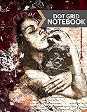 Dot Grid Notebook: Modern Gothic Woman Design: Softcover Paperback 120 Page, (Large 8.5