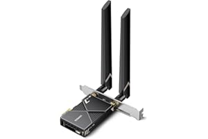 UGREEN WiFi 7 PCIe Card for Desktop PC, Bluetooth 5.4+BE6500, Network Card with Tri-Band 2882 Mbps, 6dBi High Gain Antenna, W