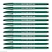 MONAMI Plus Pen 3000 Felt Tip Pens, Fine Point (0.4mm), Fine Liner, Writing/Journaling/Note Taking at home, school and office, Green, 12-Count