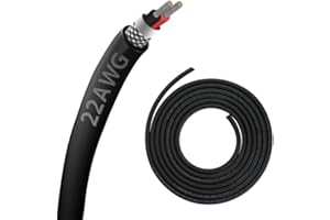 ZHONG HUA JIANG 22AWG 22/2 2 Core Shielded Wire CNC Wire (30FT) UL2464 Tinned Copper Core 22 Gauge Cable Speaker Wire for CNC Router Machine, CNC VFD Spindle, Electrical Appliance, Transformer and 3D Printer,etc