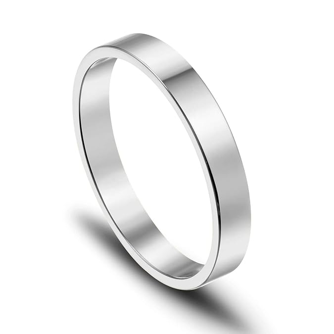 JOVIVI Gratis Gravur - Personalized Edelstahl Ringe Set Damenring Stapelringe Freundschaftsringe Geschenk