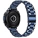 VIGOSS Compatible Gear Sport Bands/Galaxy Watch 42mm Band,20mm Blue [UPGRADE] Polished&Brushed Solid Metal Stainless Steel Strap Replacement Bracelet for Samsung Gear Sport R600/Galaxy Watch 42mm R810