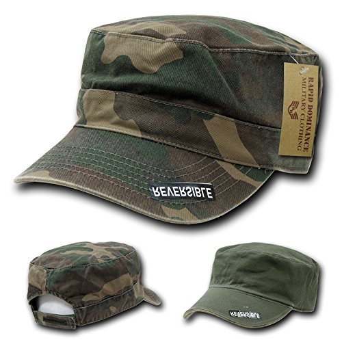 Reversible BDU Style Flat Top Military Cotton Cap - WDL