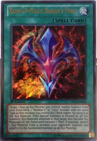 Yu-Gi-Oh! - Rank-Up-Magic Barian's Force (LTGY-EN060) - Lord of the Tachyon Galaxy - 1st Edition - Ultimate Rare